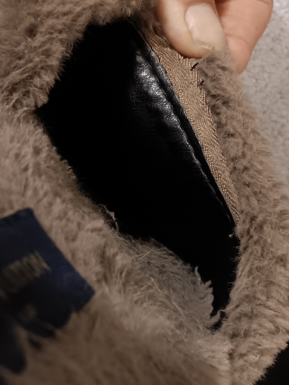 Louis Vuitton Brown Monogram Faux-Fur Slide Sandals - Picture 5 of 9